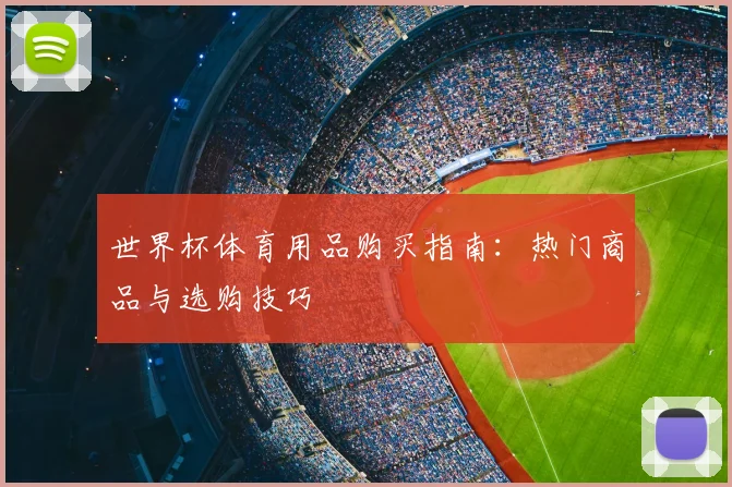 世界杯体育用品购买指南:热门商品与选购技巧
